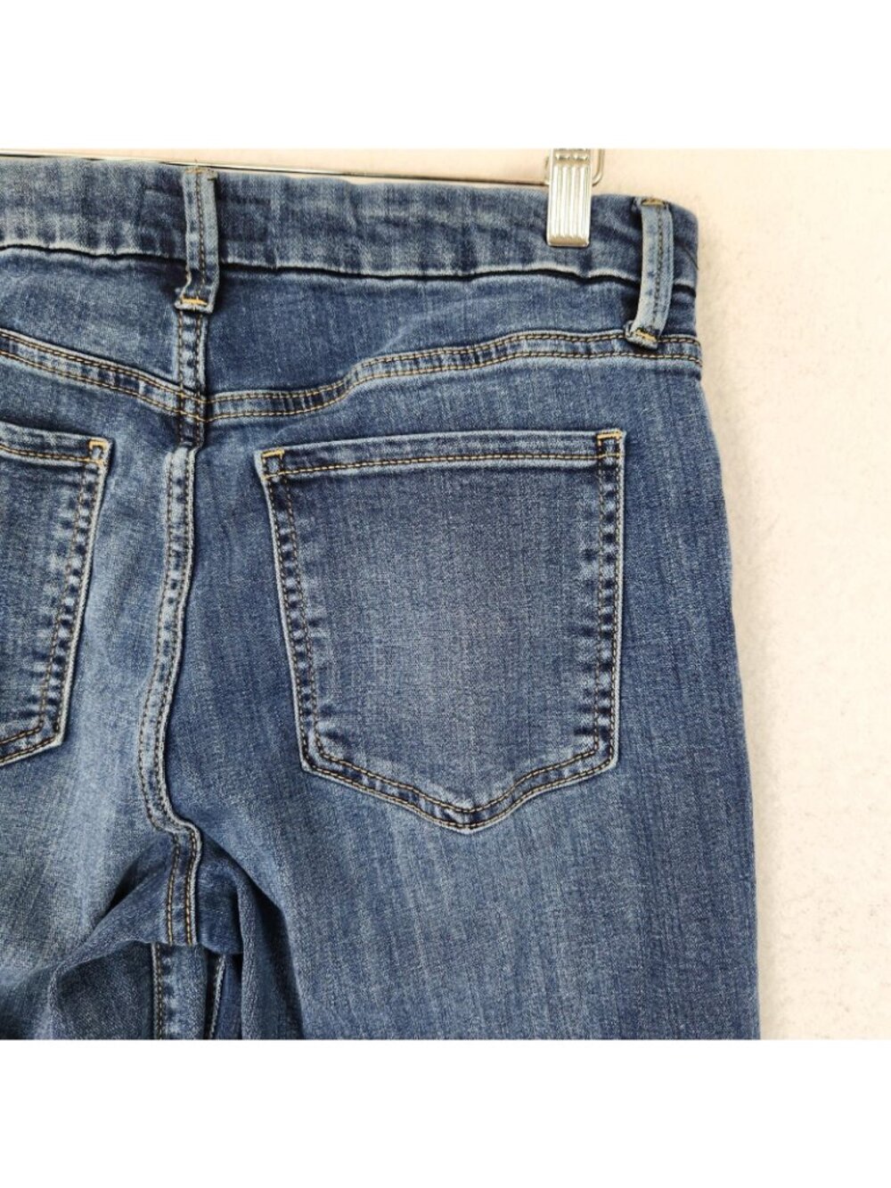 KUT From The Kloth Jeans Womens 6 Short Blue Meg Mid Rise Fab Ab Wide Leg Denim - Picture 9 of 13